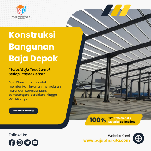 Konstruksi Bangunan Baja Depok