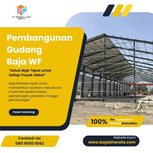 Pembangunan Gudang Baja WF